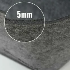 DUNEDESIGN Sac En Feutre Artificiel 40x25x30cm Pour Bois Achats Max 15Kg Gris - Anthrazit -Pas Cher SILEX Magasin 10778535 4