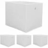 DuneDesign Set De 4 Boîtes De Rangement Ouvertes 33x38x33cm Tissu Pliant Pour Kallax Expedit 2 Oeillets En Métal Blanc - Weiss 2 DuneDesign Set De 4 Boîtes De Rangement Ouvertes 33x38x33cm Tissu Pliant Pour Kallax Expedit 2 Oeillets En Métal Blanc - Weiss -Pas Cher SILEX Magasin 10974283 1