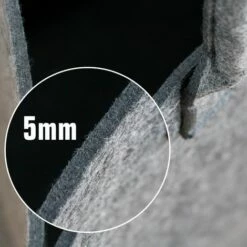 DuneDesign Sac à Linge Panier Rangement Jouets 43x38x60cm Feutre Artificiel Gris - Grau -Pas Cher SILEX Magasin 10987267 4