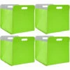 DUNEDESIGN 4 Boîtes De Rangement Feutre 33x33x38cm Kallax Panier Feutrine Étagère Ikea Vert - Grün -Pas Cher SILEX Magasin 11486257 1