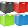 DUNEDESIGN 4 Boîtes De Rangement Feutre 33x33x38 Cm Kallax Panier Feutrine Ikea Multicolore - Bunt -Pas Cher SILEX Magasin 11486272 1