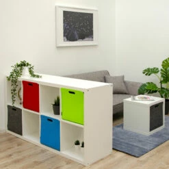 DUNEDESIGN 4 Boîtes De Rangement Feutre 33x33x38 Cm Kallax Panier Feutrine Ikea Multicolore - Bunt -Pas Cher SILEX Magasin 11486272 3