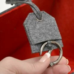 DuneDesign Sac En Faux Feutre 50x25x25cm à Provisions Bois 25kg Gris Rouge - Rot 10 DuneDesign Sac En Faux Feutre 50x25x25cm à Provisions Bois 25kg Gris Rouge - Rot -Pas Cher SILEX Magasin 12736511 4