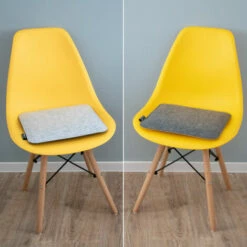DUNEDESIGN Stuhlkissen Filz 2er Set Viereckig Grau 35x35cm - Grau 10 DUNEDESIGN Stuhlkissen Filz 2er Set Viereckig Grau 35x35cm - Grau -Pas Cher SILEX Magasin 16767978 4