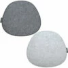 DUNEDESIGN 2 Coussins De Siège En Feutre Ovale 40x37x0,8cm Coussin D'Assise Réversible Gris - Grau -Pas Cher SILEX Magasin 16923876 1