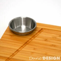 DUNEDESIGN Lot De 2 - Planche De Service Bambou Et Bol à Sauce - Assiette à Steak En Bois - Beige -Pas Cher SILEX Magasin 20415492 4
