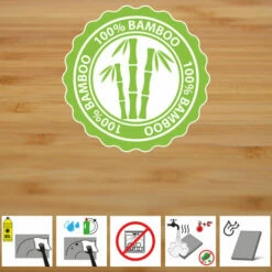 DUNEDESIGN Lot De 2 - Planche De Service Bambou Et Bol à Sauce - Assiette à Steak En Bois - Beige -Pas Cher SILEX Magasin 20415492 5