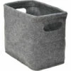 DUNEDESIGN Rangement Du Papier Toilette Boîte En Feutre Pour 4 Rouleaux Panier De Bain Gris - Grau -Pas Cher SILEX Magasin 23515941 1