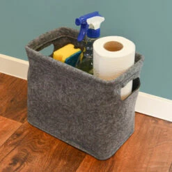 DUNEDESIGN Rangement Du Papier Toilette Boîte En Feutre Pour 4 Rouleaux Panier De Bain Gris - Grau 10 DUNEDESIGN Rangement Du Papier Toilette Boîte En Feutre Pour 4 Rouleaux Panier De Bain Gris - Grau -Pas Cher SILEX Magasin 23515941 4