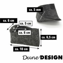 DUNEDESIGN 12 Patins De Sol En Feutre - Pieds De Protection Tables Et Bancs Base Metal U - Grau -Pas Cher SILEX Magasin 23571451 4