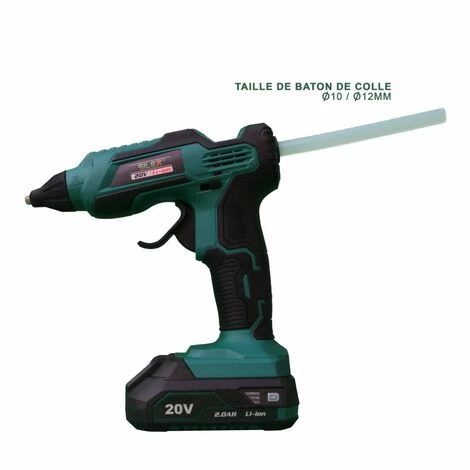 Pistolet A Colle Sans Fil 20v Silex® Ø10-12mm + 3 Batons De Colle Dia.11mm. (BATTERIE 2 Ah) 5 Pistolet A Colle Sans Fil 20v Silex® Ø10-12mm + 3 Batons De Colle Dia.11mm. (BATTERIE 2 Ah) – Image 3