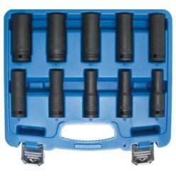 SILEX Jeu De Douilles à Choc, Six Pans, Profondes | 12,5 Mm (1/2) | 10 - 24 Mm | 10 Pièces