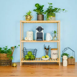 DUNEDESIGN Étagère Bambou - 69x60x26 Meuble Bois Salle De Bain Cuisine Rangement Chaussures - Braun 9 DUNEDESIGN Étagère Bambou - 69x60x26 Meuble Bois Salle De Bain Cuisine Rangement Chaussures - Braun -Pas Cher SILEX Magasin 34199426 3