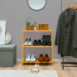 DUNEDESIGN Étagère Bambou - 69x60x26 Meuble Bois Salle De Bain Cuisine Rangement Chaussures - Braun 10 DUNEDESIGN Étagère Bambou - 69x60x26 Meuble Bois Salle De Bain Cuisine Rangement Chaussures - Braun -Pas Cher SILEX Magasin 34199426 4