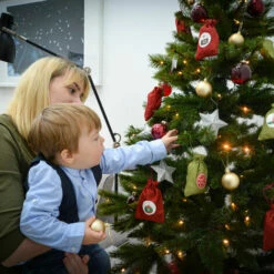 DUNEDESIGN Calendrier De L'Avent à Remplir - 24 Pochettes Cadeaux En Tissu - DIY Kit Noël - Rot -Pas Cher SILEX Magasin 35534943 3