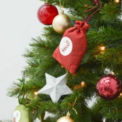 DUNEDESIGN Calendrier De L'Avent à Remplir - 24 Pochettes Cadeaux En Tissu - DIY Kit Noël - Rot -Pas Cher SILEX Magasin 35534943 4