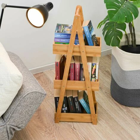 DUNEDESIGN 100% Bambou Etagère De Bain Avec 3 Paniers En Bois 30x18x80 Cuisine Et Bain - Braun 6 DUNEDESIGN 100% Bambou Etagère De Bain Avec 3 Paniers En Bois 30x18x80 Cuisine Et Bain - Braun – Image 4