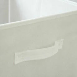 DUNEDESIGN 4 Boîtes De Rangement Kallax 33x38x33 Cube En Tissu Avec Poignée Panier Pliable - Weiss -Pas Cher SILEX Magasin 35617194 4