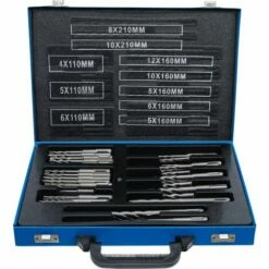 SILEX Jeu De Mèches | Tige SDS, Pointe En Métal Dur | 4 - 12 Mm | 56 Pièces