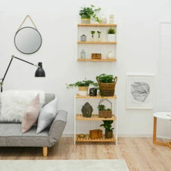 DUNEDESIGN Étagère Bambou - 69x60x26 Meuble Bois Salle De Bain Cuisine Rangement Chaussures - Weiss 11 DUNEDESIGN Étagère Bambou - 69x60x26 Meuble Bois Salle De Bain Cuisine Rangement Chaussures - Weiss -Pas Cher SILEX Magasin 42694751 5