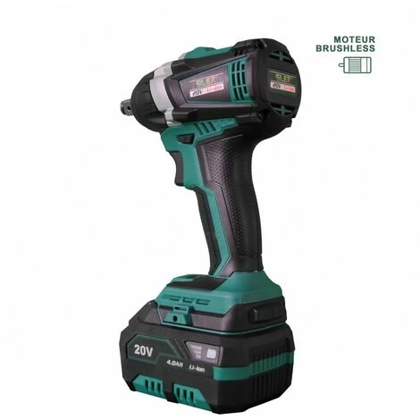 Clé à Chocs 20V Sans Fil Silex® 20V Moteur Brushless (1 X 6.0Ah Batterie Lithium SLX ) + 9 Douilles à Choc 5 Clé à Chocs 20V Sans Fil Silex® 20V Moteur Brushless (1 X 6.0Ah Batterie Lithium SLX ) + 9 Douilles à Choc – Image 3