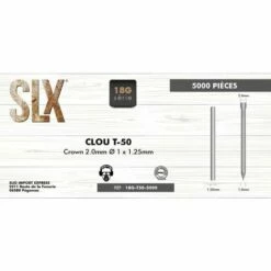 SILEX 5000 Clous SLX Pour Cloueuse Type 18G/50 Mm