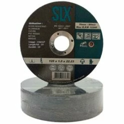 SILEX 25 Disques à Tronçonner SLX Professionnels Ø125 Meuleuse - Multi-matériaux -acier-inox-aluminium-cuivre-pvc-brique-béton