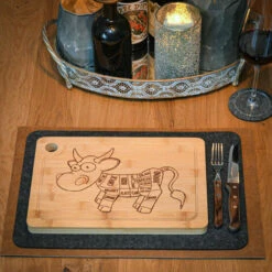 DUNEDESIGN 2x Planches à Découper 33x23cm épais 20mm Avec Rigole Pour Jus Bambou - Braun -Pas Cher SILEX Magasin 45318816 4