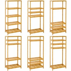 DuneDesign Rayonnage 130x60 Cm Pour Cuisine Et Salle De Bain En Bois De Bambou - Holzfarben -Pas Cher SILEX Magasin 49704801 4