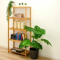 DuneDesign Rayonnage 130x60 Cm Pour Cuisine Et Salle De Bain En Bois De Bambou - Holzfarben -Pas Cher SILEX Magasin 49704801 5