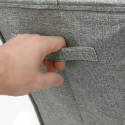 DUNEDESIGN 50L Panier à Linge Sale Avec Couvercle - 30x30x60 Bac De Rangement Pliable Gris - Grau 10 DUNEDESIGN 50L Panier à Linge Sale Avec Couvercle - 30x30x60 Bac De Rangement Pliable Gris - Grau -Pas Cher SILEX Magasin 59197513 4