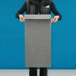 DUNEDESIGN Lot De 2 : 50L Panier à Linge Sale Avec Couvercle - 30x30x60 Bac De Rangement XL - Grau -Pas Cher SILEX Magasin 65180644 5