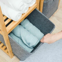 DUNEDESIGN 2 Cubes De Rangement 33x33x33 Box Rangement Compatible Avec Etagere Ikea Kallax - Grau -Pas Cher SILEX Magasin 69758615 4