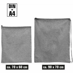 DUNEDESIGN 100l Sac à Linge Large XXL + 60l Sac A Linge Sale Voyage - Sac De Rangement - Grau -Pas Cher SILEX Magasin 74158449 3