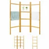 DUNEDESIGN Echelle Bambou Salle De Bain - 180x180 Porte-Serviettes Sur Pied Etagere Echelle - Braun 2 DUNEDESIGN Echelle Bambou Salle De Bain - 180x180 Porte-Serviettes Sur Pied Etagere Echelle - Braun -Pas Cher SILEX Magasin 77774761 1